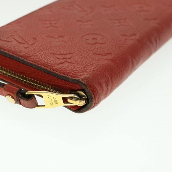 LOUIS VUITTON Monogram Empreinte Zippy Wallet Red - Picture 14 of 15